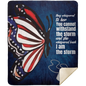I Am The Storm Butterfly 2 | 4 OPTIONS | 2 SIZES | Premium Mink Sherpa Blanket | 50x60 Throw OR 60x80 Queen