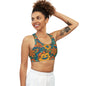 Smiling Flowers Sports Bra