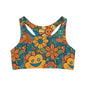 Smiling Flowers Sports Bra