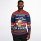 Wonderful Time For A Beer | Ugly Christmas Sweatshirt