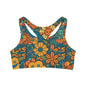 Smiling Flowers Sports Bra