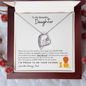 To My Beautiful Daughter | I'm Proud To Be Your Father | Forever Love Necklace