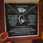 To My Beautiful Wife | A Love That Shines Forever Love Necklace