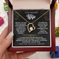 To My Beautiful Wife | A Love That Shines Forever Love Necklace