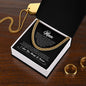 To My Man | I Love You For All That You Are | Cuban Chain Necklace