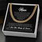 To My Man | I Love You For All That You Are | Cuban Chain Necklace