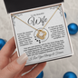 To My Beautiful Wife | A Love Letter from the Heart | Love Knot Necklace | White