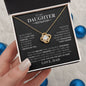 To My Daughter | A Father's Eternal Love and Encouragement | Love Knot Necklace