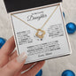 To My Lovely Daughter | God Gave Me You | Love Knot Necklace