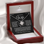 To My Beautiful Wife | A Love Letter from the Heart | Love Knot Necklace | Black
