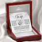 To My Beautiful Wife | A Love Letter from the Heart | Love Knot Necklace | White