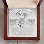 To My Beautiful Wife | A Love Letter from the Heart | Love Knot Necklace | White