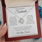 To My Beautiful Soulmate | Forever Love Knot Necklace