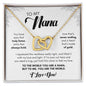 To My Nana | You Are The World | Interlocking Hearts Necklace
