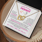 To My Amazing Mommy From Baby Girl | Interlocking Heart Necklace | Mother-To-Be, Expectant Mother Gift