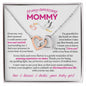 To My Amazing Mommy From Baby Girl | Interlocking Heart Necklace | Mother-To-Be, Expectant Mother Gift