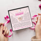 To My Amazing Mommy | From Your Baby Girl | Interlocking Heart Necklace | Gift For Mother-To-Be / Expectant Mom