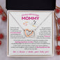 To My Amazing Mommy From Baby Girl | Interlocking Heart Necklace | Mother-To-Be, Expectant Mother Gift