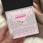 To My Amazing Mommy | From Your Baby Girl | Interlocking Heart Necklace | Gift For Mother-To-Be / Expectant Mom