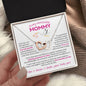 To My Amazing Mommy From Baby Girl | Interlocking Heart Necklace | Mother-To-Be, Expectant Mother Gift