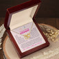To My Amazing Mommy | From Your Baby Girl | Interlocking Heart Necklace | Gift For Mother-To-Be / Expectant Mom