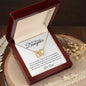 Daughter I Love This Much | From Dad | Interlocking Hearts Necklace