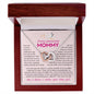 To My Amazing Mommy | From Your Baby Girl | Interlocking Heart Necklace | Gift For Mother-To-Be / Expectant Mom