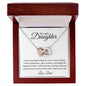 Daughter I Love This Much | From Dad | Interlocking Hearts Necklace