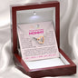 To My Amazing Mommy | From Your Baby Girl | Interlocking Heart Necklace | Gift For Mother-To-Be / Expectant Mom