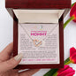 To My Amazing Mommy | From Your Baby Girl | Interlocking Heart Necklace | Gift For Mother-To-Be / Expectant Mom
