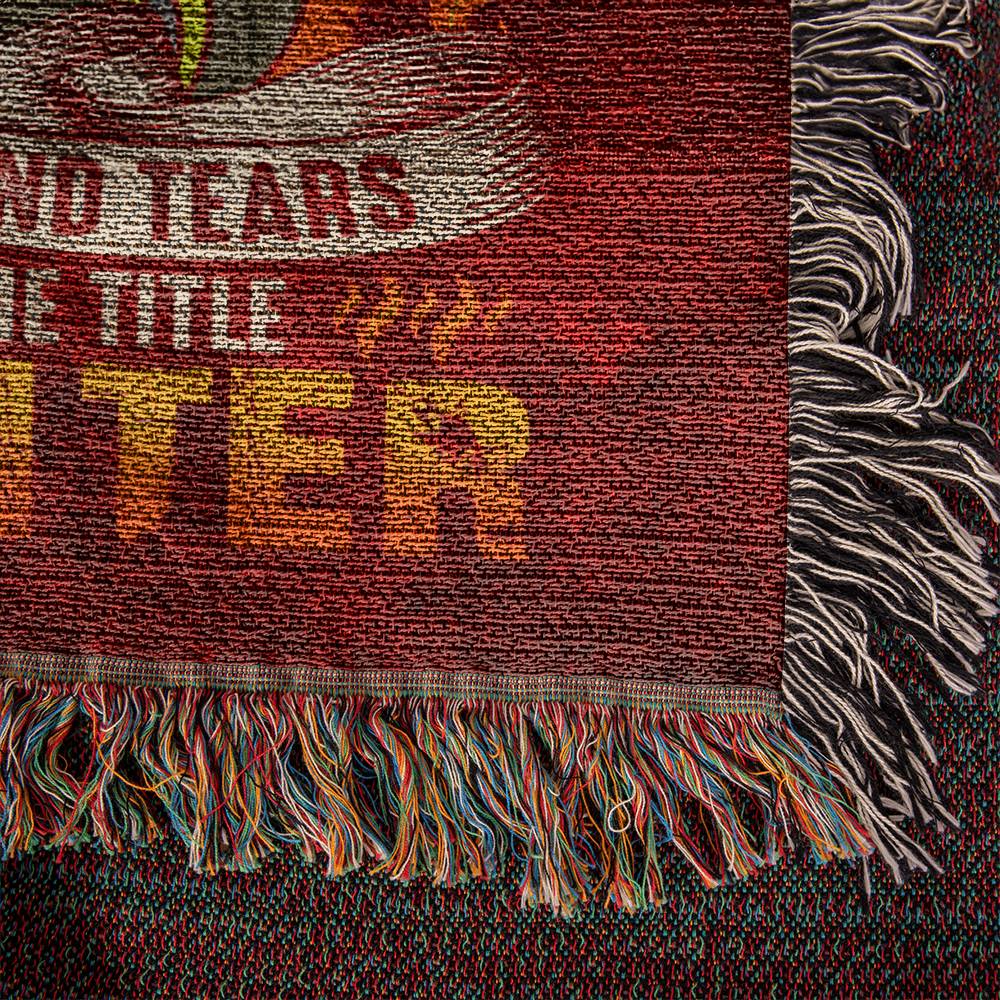 The Title Firefighter | Woven Heirloom Blanket | 50" x 60"