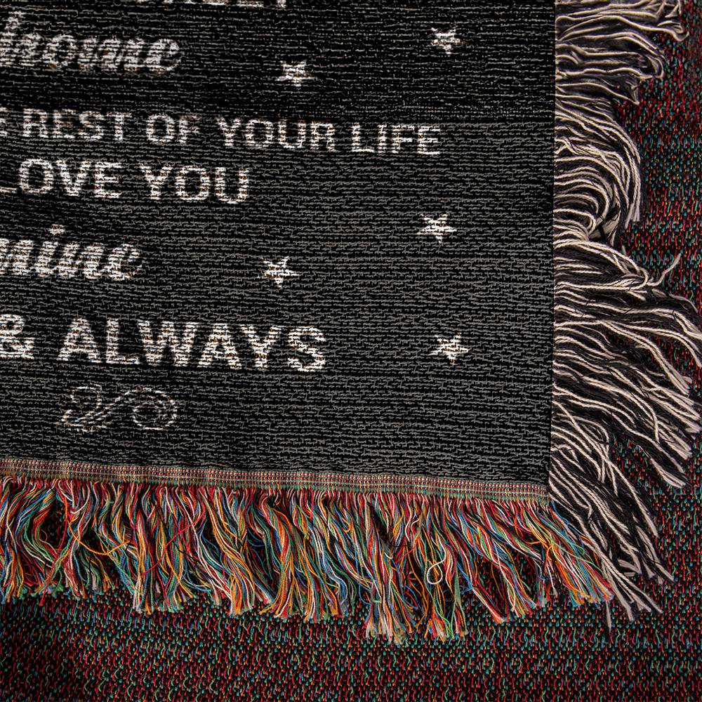 To My Son, My Firefighter | Woven Heirloom Blanket | 60" x 50"
