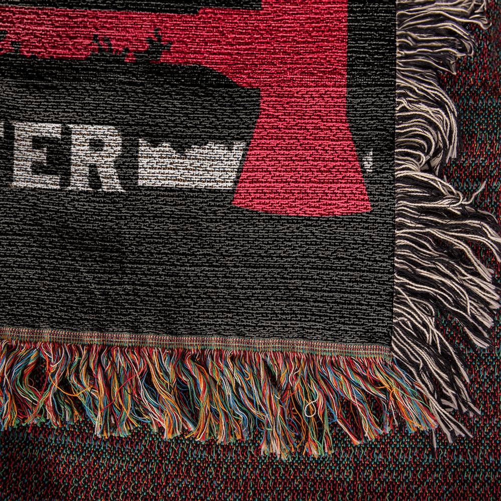 Husband Daddy Protector Firefighter | Woven Heirloom Blanket | 60" x 50"