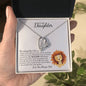 To My Daughter Necklace | Proud Old Lion | Love Knot
