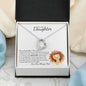 To My Daughter Necklace | Proud Old Lion | Love Knot