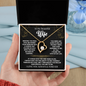 To My Beautiful Wife | A Love That Shines Forever Love Necklace