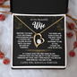 To My Beautiful Wife | A Love That Shines Forever Love Necklace