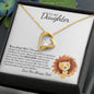 To My Daughter Necklace | Proud Old Lion | Love Knot