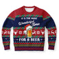 Wonderful Time For A Beer | Ugly Christmas Sweatshirt