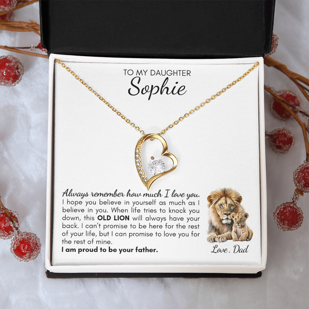 Personalized To My Daughter | This Old Lion | Forever Love Necklace