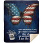 I Am The Storm Butterfly | 4 OPTIONS | 2 SIZES | Premium Mink Sherpa Blanket | 50x60 Throw OR 60x80 Queen