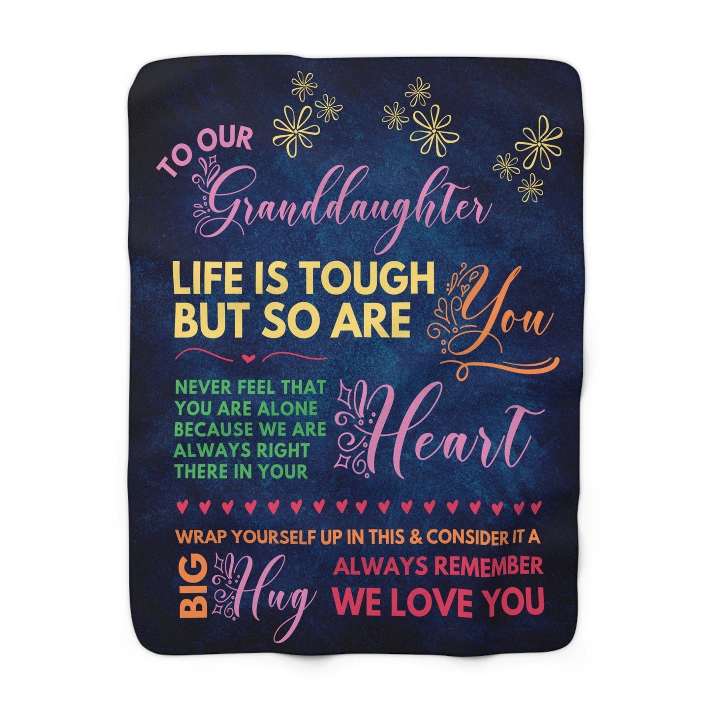 Wrap Yourself In Love | To Our Granddaughter | Premium Sherpa Fleece 50x60 Throw Blanket