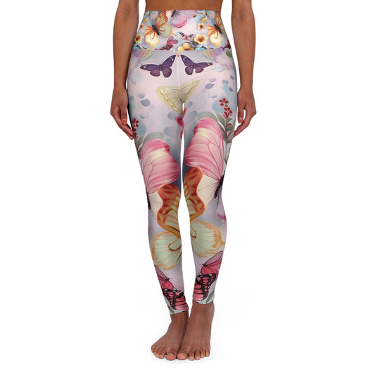 Pastel Butterfly Yoga Pants