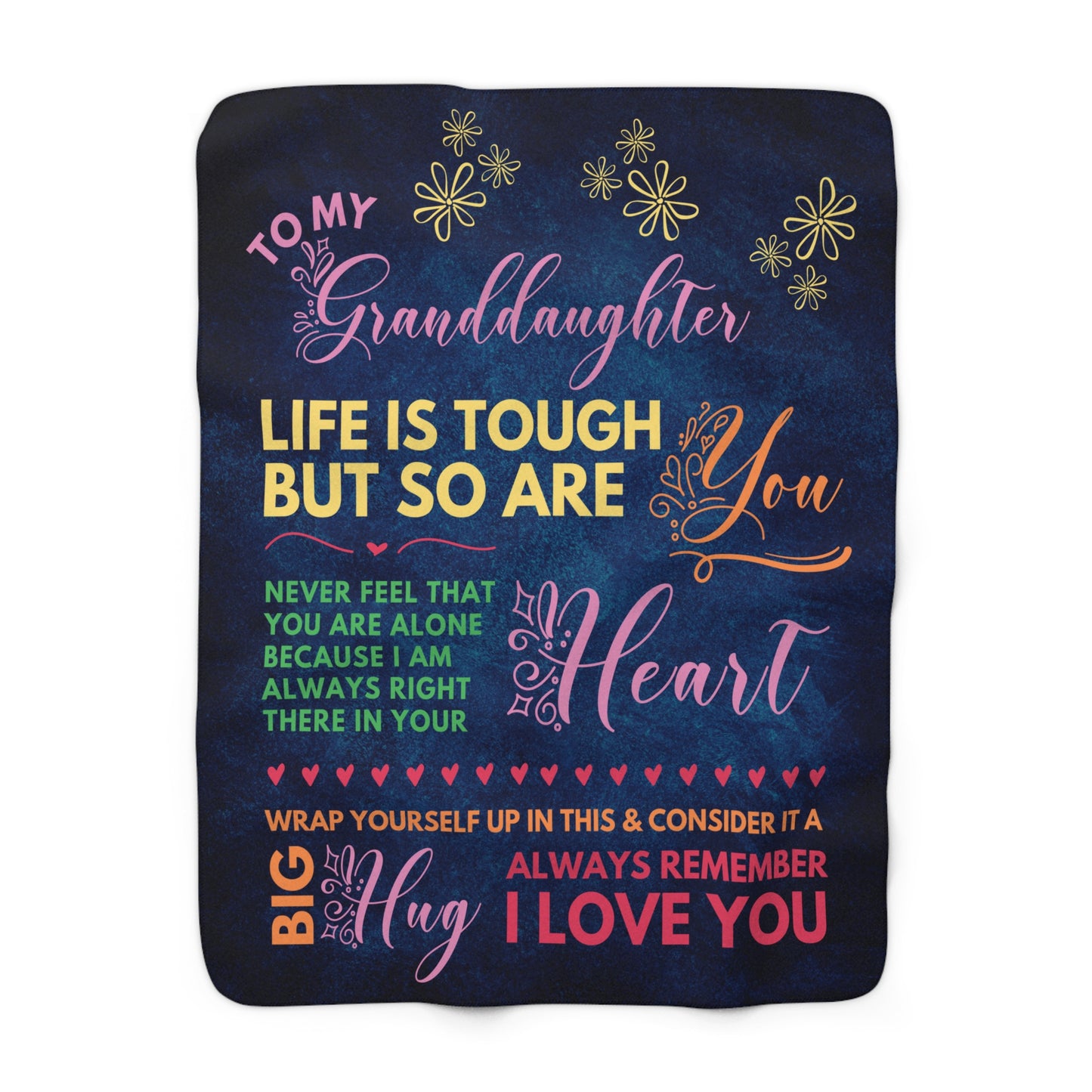 Wrap Yourself In Love | To My Granddaughter | Premium Sherpa Fleece 50x60 Throw Blanket