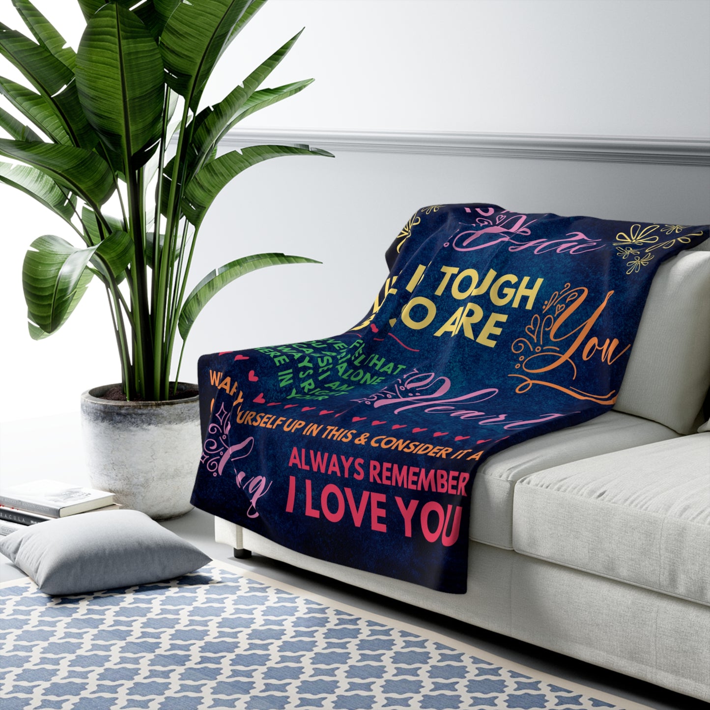 Wrap Yourself In Love | To My Bestie | Premium Sherpa Fleece 50x60 Throw Blanket