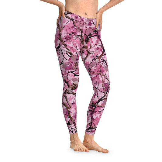 Pink Branch Camo Leggings