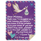 Special Delivery | Airmail Blanket For Expectant Mother | 4 OPTIONS / 2 SIZES AVAILABLE | Premium Sherpa Blanket | 50x60 Throw Or 60x80 Queen