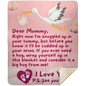 Stork And Baby 3D | Blanket For Expectant Mother | 2 SIZES / 3 COLORS AVAILABLE | Premium Sherpa Blanket | 60x80 Queen OR 50x60 Throw