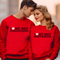 I Heart My Hot Boyfriend Crewneck Pullover Sweatshirt