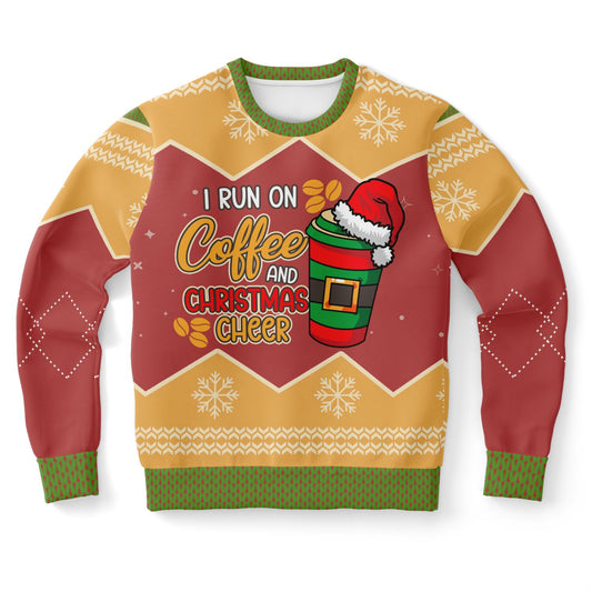 Coffee and Christmas Cheer | Ugly Christmas Sweatshirt